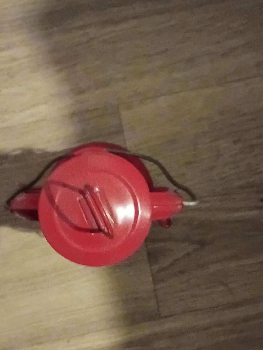 Red Vintage-Style Metal Lantern - Home Accents